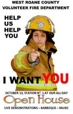 WRCVFD Open House poster